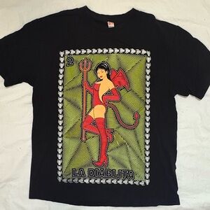 MEXICAN LOTERÍA STYLE SEXY devil LA DIABLITA size large black